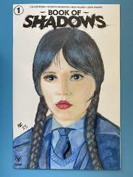 Netflix Wednesday Jenna Ortega Copic sketch cover marker prismacolor pencil  art