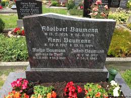 Grab von Anni Baumann (29.08.1915-23.12.1994), Friedhof Pilsum