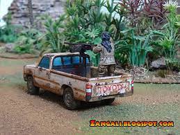 Zangali: Toyota Technical .50cal painted (Empress Miniatures)