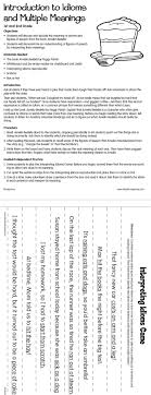 Lakeshore Dream Classroom Introduction To Idioms Lesson Plan From Lakeshore Learning Teaching Figurative Language Teaching Idioms Teaching Language Arts