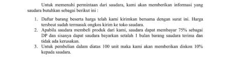 Demikianlah surat penawaran jasa katering ini kami sampaikan, besar harapan kami untuk bisa bekerja sama dengan perusahaan wedding organizer. 11 Contoh Surat Penawaran Barang Jasa Kerjasama Pesanan