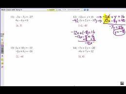 Solve each system of equations by using substitution. How To Solve Systems Of Equations Elimination 2 Youtube