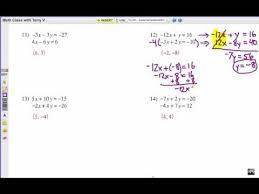 Student tickets were $5 each and general admission tickets were $8 each. How To Solve Systems Of Equations Elimination 2 Youtube