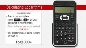 To get logs of bases other than 10, divide by the log of the new base. How To Use Logarithms On A Sharp Scientific Calculator Youtube