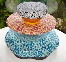 Couvre Plat Fabrique Maison En Coton Enduit De Recuperation Neuf Chutes De Tissus Pour Confection De Linge De Table Je Realise Ces Charlot Diy Couture Etsy