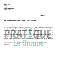 Téléchargez cette lettre de motivation prêt à remplir avec word. Lettre De Candidature Pour Un Emploi D Agent Administratif Modele 2 Pratique Fr