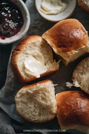 Mixing cold milk with the hot paste quickly cools the mixture so you can add an egg without it scrambling. Easy Milk Bread Rolls Omnivore S Cookbook