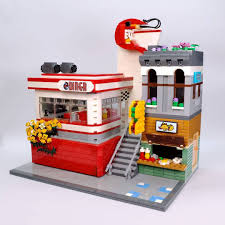 Xenlc On Instagram Diner And Taco Shop Beach Moc Another Modified Build For The Beach Moc This Time I Updated Lego Projects Lego Beach Lego Architecture