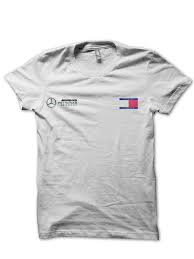 Petronas And Tommy Hilfiger Half Sleeve White T Shirt