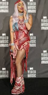 Lady gaga in meat dress ii. Gaga S Meat Dress Brilliant Disgusting Or Both In 2020 Meat Dress Lady Gaga Meat Lady Gaga Meat Dress