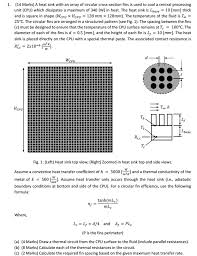 a heat sink with an array of circular