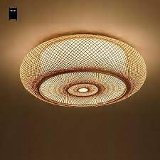 You can also supplement lighting with lamps, unlike a traditional lighting style. Bamboo Wicker Rattan Lantern Shade Ceiling Light Fixture Asian Art Pendant Lamp Bedroom Ceiling Light Bedroom Light Fixtures Ceiling Lights