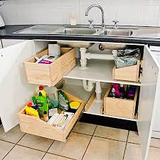 Practical Undersink Storage Drawers Under Kitchen Sink Storage Under Kitchen Sinks Kitchen Sink Storage