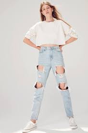 Bdg High Waisted Mom Jean Destroyed Light Wash Mom Jeans High Waisted Mom Jeans Vintage Denim Jeans