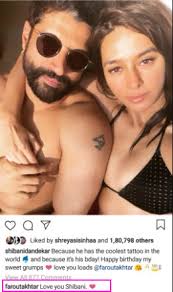 Farhan Akhtar Finally Confirms His Love For GF Shibani Dandekar, She Joins  Him For His Birthday Bash