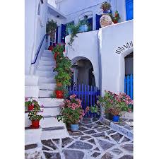 Lefkes Paros Greece Street Scene Courtyard Home Decor Etsy Street Scenes Matted Prints Landscape Photographers