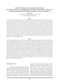 Https Media Neliti Com Media Publications 237521 Motif Pemilihan Metode Penelitian Dalam 40506357 Pdf