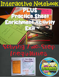 Two Step Inequalities Lesson Foldable Inb Practice Exit Ticket Literal Equations Multi Step Inequalities Equations Foldable