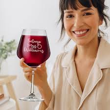 Engraved Wine Glass 860ml/29oz With the Name of the Future Wife