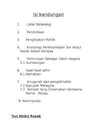 Setelah pemilu 1959, abdul razak diangkat menjadi menteri pembangunan luar kota di samping menjabat wakil perdana menteri malaysia dan menteri pertahanan malaysia. Tun Abdul Razak 3 Docx