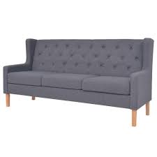 Dennoch ist es ein fakt, dass weiches naturleder einen starken. Vidaxl 3 Sitzer Sofa Stoff Grau Kaufland De