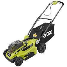 Their ability has improved in recent years to the point where a battery mower is as good a choice as a gas engine machine for many homeowners. 18v One Lithium 16 Mower With 2 4ah Batteries Charger Ryobi Tools