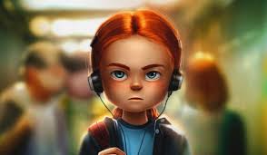 Stranger Things Season 4 Art Turns Max Into a Depressed Pixar Character