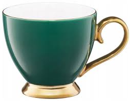 Kubek termiczny z ciekawym nadrukiem, napisem lub wzorem na pewno będzie cieszył nasze oczy. Kubek Porcelanowy 400ml Royal Zielony