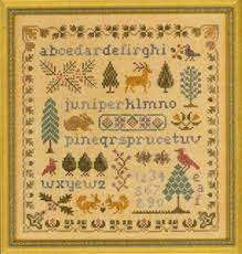 Go cross stitch crazy with our huge selection of free cross stitch patterns! Elizabeth S Designs Antique Evergreen Sampler Cross Stitch Pattern 123stitch