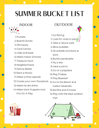 The Ultimate List Of Summer Bucket List Ideas For Kids Free Printable Summer Bucket Lists Summer Bucket Ultimate Summer Bucket List