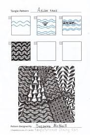 Asian Fans Steps Zentangle Patterns Zentangle Tangle Patterns