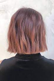 Flat Iron Waves On Short Rose Gold Hair T3hair Flat Iron Hair Styles Short Hair Waves Rose Gold Short Hair