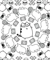 Pusheen is a popular gray colored tabby cat that has brought brightness and happiness to millions of followers in its online fan base. 94 Pusheen Coloring Book Ideas Pusheen Coloring Pages Pusheen Cat Coloring Page