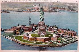Statue Of Liberty National Monument New York Harbor Statue Of Liberty Aerial View