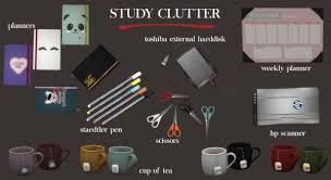 Leo 4 Sims Study Clutter In 2020 Sims Sims 4 Sims 4 Cc Furniture