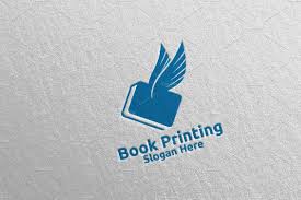 Flying Fast Book Printing Logo 93 By Denayunebgt On Creativemarket In 2020 Printing Company Logo Book Print Book Printing Companies