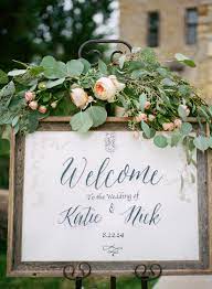 Diy Framed Welcome Sign With Eucalyptus And Garden Rose Decor Wedding Signs Minneapolis Wedding Reception Wedding Flowers