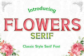 Download Flowers Font By Numnim Creative Fabrica SVG Cut Files