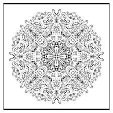A valentine's day coloring book, containing 50 romantic mandalas, love trees, swirl designs, and flowery hearts author: Floral Mandala For Coloring Book Stock Vector Illustration Of Colouring Ornament 94612615