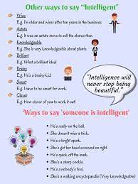 Creative Ways To Say Someone Is Intelligent Or Stupid Eslbuzz Learning English