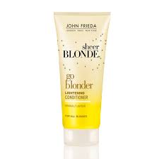 John Frieda Sheer Blonde Go Blonder Lightening Conditioner 50ml Lightening Shampoo How To Lighten Hair Lighten Hair Naturally