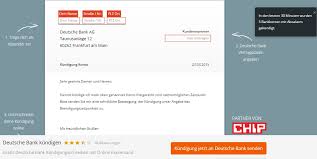Deutsche Bank Konto Kundigen So Geht S Chip
