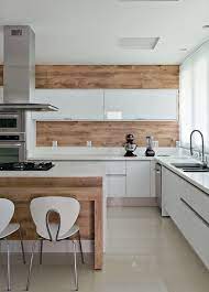 Küchenrückwände von klebefieber mit verschiedenen mustern, farben & tollen motiven. 20 Wood Kitchen Backsplashes With Modern Touches