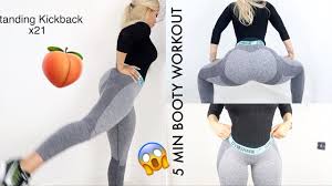 5 minute booty workout at home no