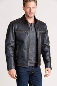 Retro Motocross Cowhide Leather Jacket Overland Leather Jacket Best Smart Casual Outfits Leather Jacket Men