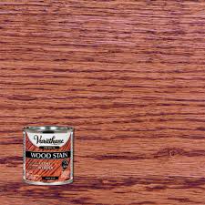 Go with water based poly if that's a look you want to avoid, or choose an oil based finish to enhance it. Varathane 8 Oz Red Oak Premium Fast Dry Interior Wood Stain 266269 The Home Depot