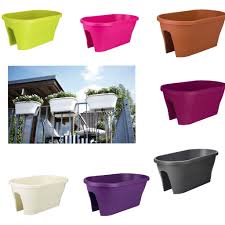 Elho Corsica Flower Bridge 60cm Anthrazit Blumenkasten Balkon Balkonkasten Blumenkasten
