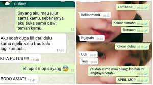 Maybe you would like to learn more about one of these? Nyeleneh 6 Chat Prank April Mop Ini Bikin Kesal Sekaligus Ketawa Geli Hot Liputan6 Com