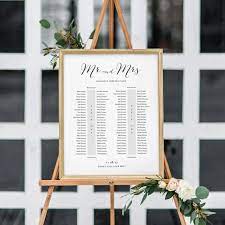 Banquet Seating Chart 2 Long Tables Banquet Table Plan Etsy