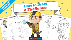 Learn to draw a cool cartoon revolver. How To Draw A Firefighter Really Easy Drawing Tutorial